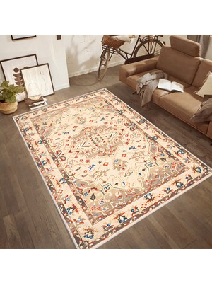 Rovigo Home Dijital Baskı Yıkanabilir Kaymaz Taban Salon Halısı Rvg0441