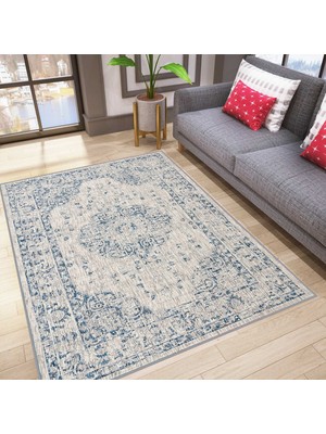 Rovigo Home Dijital Baskı Yıkanabilir Kaymaz Taban Salon Halısı RVG1792