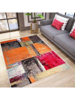 Rovigo Home Dijital Baskı Yıkanabilir Kaymaz Taban Salon Halısı Rvg1025