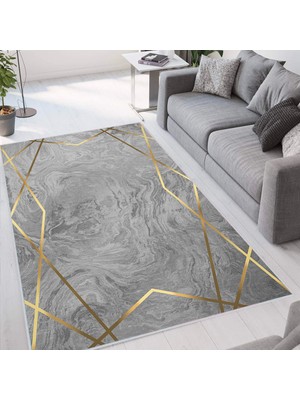 Rovigo Home Dijital Baskı Yıkanabilir Kaymaz Taban Salon Halısı Rvg1310