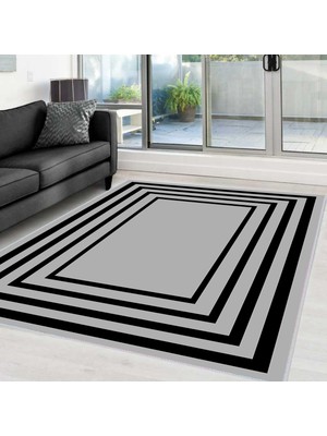 Rovigo Home Dijital Baskı Yıkanabilir Kaymaz Taban Salon Halısı Rvg0012-Sd756