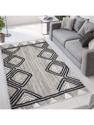 Rovigo Home Dijital Baskı Yıkanabilir Kaymaz Taban Salon Halısı Rvg1660