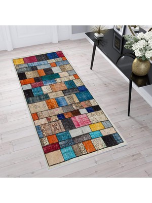 Rovigo Home Dijital Baskı Yıkanabilir Kaymaz Taban Salon Halısı Rvg1725