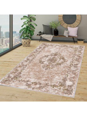 Rovigo Home Dijital Baskı Yıkanabilir Kaymaz Taban Salon Halısı Rvg1348-Ht341