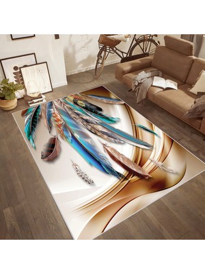 Rovigo Home Dijital Baskı Yıkanabilir Kaymaz Taban Salon Halısı Rvg1834-Sd667