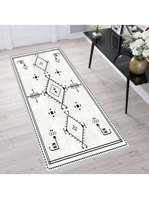 Rovigo Home Dijital Baskı Yıkanabilir Kaymaz Taban Salon Halısı Rvg1608