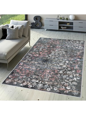 Rovigo Home Dijital Baskı Yıkanabilir Kaymaz Taban Salon Halısı Rvg1635-Ht698