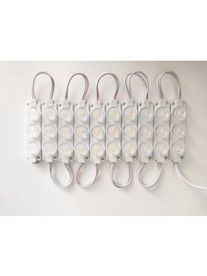 Replax Camlı Parmak LED Lamba Beyaz 12 Volt Su Geçirmez 10,lu 3m Bantlı Kesilebilir BR0409928