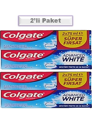 Colgate Advanced Diş Macunu 2X75 ml (2'li Paket)