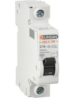 Günsan Elektrik Günsan Valta Otomatik Sigorta 1 Kutup 6kA C Tip 25A