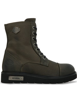 Harley Davidson Tums Olive Deri Kadın Bot