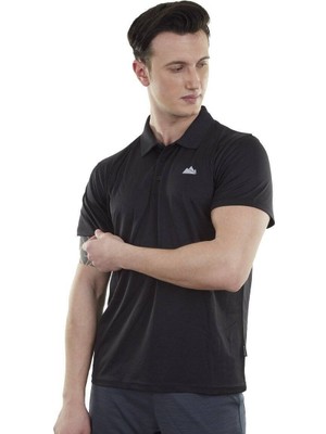 Alpinist Horizons Ultra Dry Erkek Polo T-Shirt Siyah