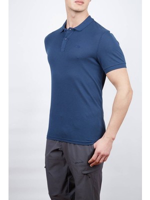 Alpinist Roc Erkek Polo T-Shirt Indigo