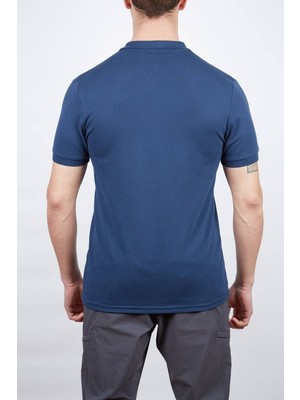 Alpinist Roc Erkek Polo T-Shirt Indigo