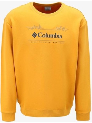 Columbia Csc M Nature And Back Crew Erkek Sarı Sweatshirt CS0329-756