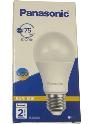 Panasonic 10.5W (75W) 2700K (Sarı Işık) E27 Duylu LED Ampul (4 Adet)