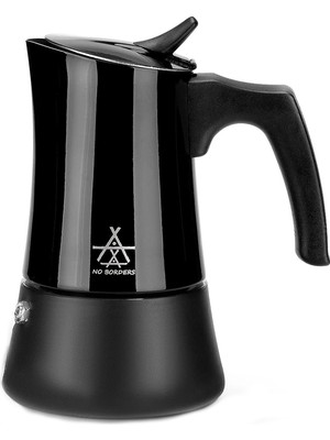 Alocs Taşınabilir Mocha Pot 450 ml 9 Cup Siyah