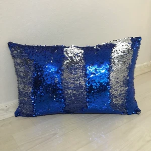 Yılmaz Home Pullu Payetli Dikdörtgen Dekoratif Kırlent Kılıfı