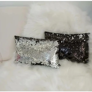 Yılmaz Home Pullu Payetli Dikdörtgen Dekoratif Kırlent Kılıfı