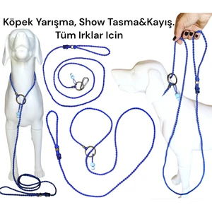 Vslt Handmade köpek Yarışma Kayışı,köpek Boğma Kayış,köpek Eğitim Kayışı,dog Show Leash,dog Training Collar