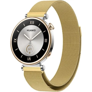 Nezih Case Huawei Watch Gt4 / Gt5 / Gt6 41mm Uyumlu 18MM Mıknatıslı Milanes Örgü Hasır Metal Kordon