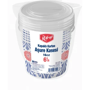 Kapaklı Karton Aşure Kasesi 6lı Set