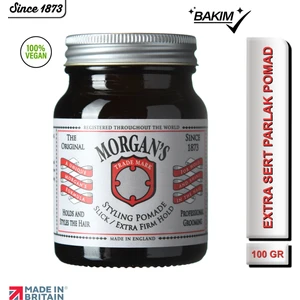 Morgan's Pomade Styling Pomade Slick Extra Firm Hold - Extra Sert Tutucu Şekillendirici Pomad (Silver Label) 100 gr