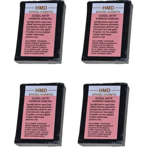 Hmd Bitkisel Aktif Karbon Sabunu 100 gr x 4AD. %100DOĞAL