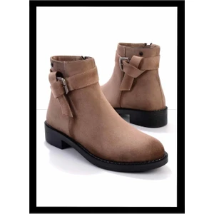 Bej Nubuk  Kadın Bot & Bootie K02671904001