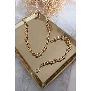 Tiffany Kolye Bileklik Kolye Seti [gold-Sılver]