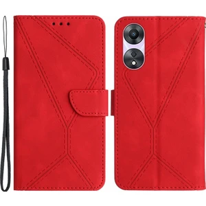 Oppo A58 4g Pu Deri Telefon Kılıfı Baskılı Hat Cep Telefonu Cüzdan Stand Kapağı (Yurt Dışından)