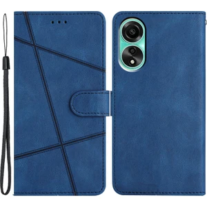 Oppo A38 4g Baskılı Çizgiler Deri Telefon Kılıf Cüzdan Stand Çılgın At Doku Kapağı (Yurt Dışından)