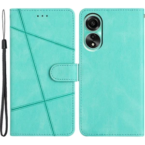 Oppo A38 4g Baskılı Çizgiler Deri Telefon Kılıf Cüzdan Stand Çılgın At Doku Kapağı (Yurt Dışından)