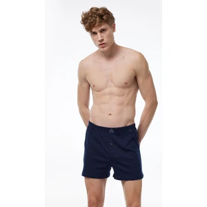 Erkek Lacivert Geniş Kalıp %100 Pamuk Boxer 024