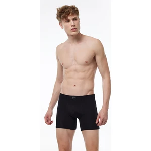 Erkek Siyah Pamuk Elastan Uzun Boxer 073
