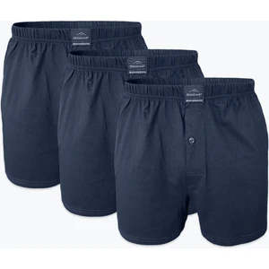 Erkek Füme 3 Lü Geniş Kalıp %100 Pamuk Boxer 3M024