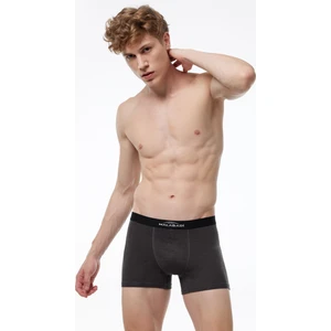 Erkek Antrasit Pamuk Elastan Boxer 075
