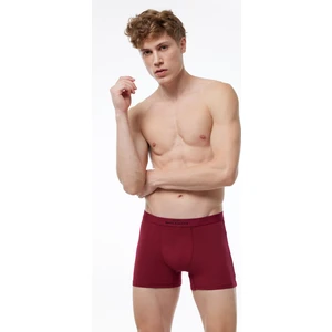 Erkek Bordo Pamuk Elastan Boxer 075