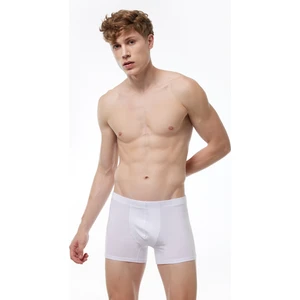 Erkek Beyaz Modal Likralı Boxer 058