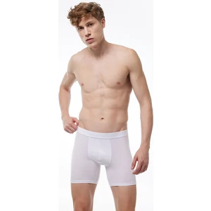 Erkek Beyaz Modal Uzun Boxer 010