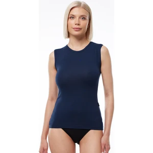 Kadın Lacivert Yuvarlak Yaka Kolsuz Modal Body 1048