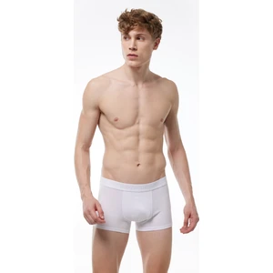 Erkek Beyaz Modal Kısa Boxer 011