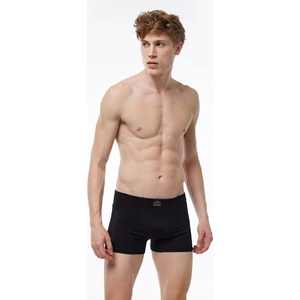 Erkek Siyah Pamuk Elastan Boxer 074