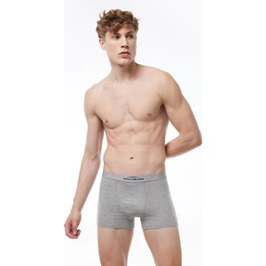 Erkek Gri Pamuk Elastan Boxer 075