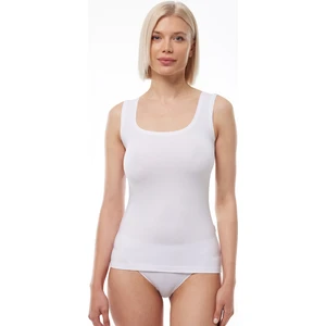 Kadın Beyaz Kare Yaka Kalın Askılı Modal Body 1037