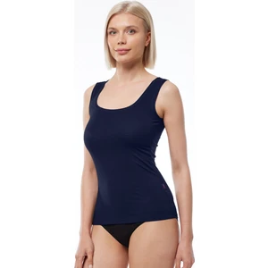 Kadın Lacivert Kare Yaka Kalın Askılı Modal Body 1037