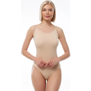 Kadın Ten Ayarlanabilir İp Askılı Modal Çıtçıtlı Body 134