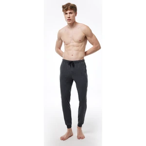 Erkek Antrasit Beli Lastikli Cepli Tek Alt Manşetli Paça Pijama 6004