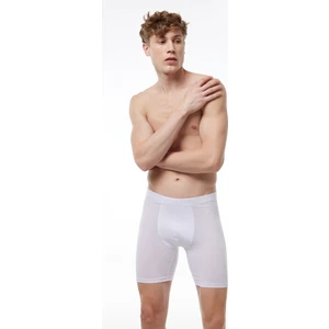 Erkek Beyaz Uzun Paçalı Modal Boxer 018