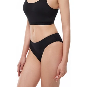 Kadın Siyah 2 Li Paket Modal Dar Kalıp Ara Bel Slip Külot 187